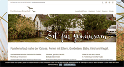 Desktop Screenshot of familienhaus-annenhof.de