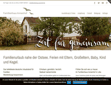 Tablet Screenshot of familienhaus-annenhof.de